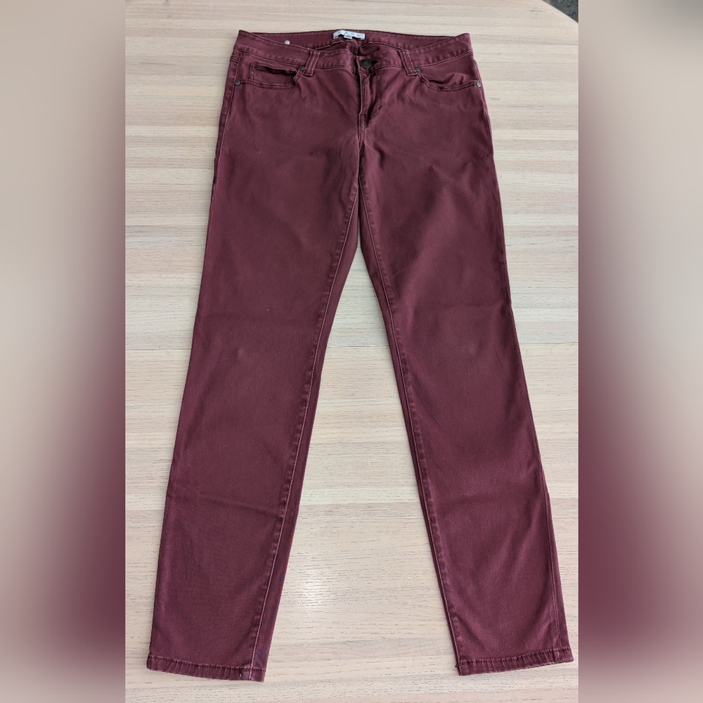 CAbi #919 Bordeaux Skinny Jeans Women's 8 MINT CONDITION